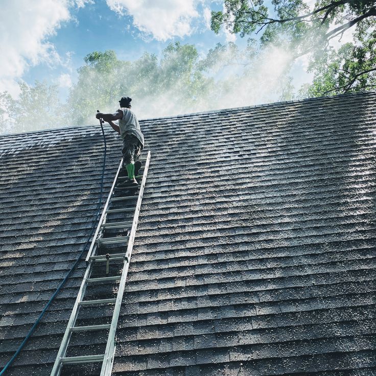 Power Wash Roof Cleaning​